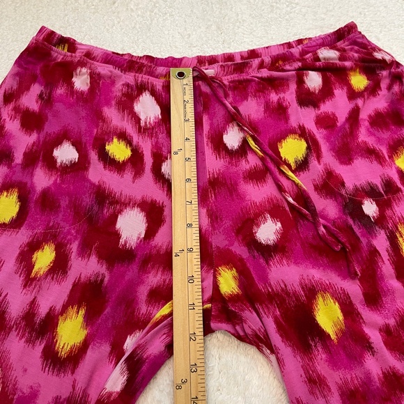 Soma Pajama Lounge Pants Women's L Pink Pockets Drawstring Soft Comfy - Picture 10 of 13